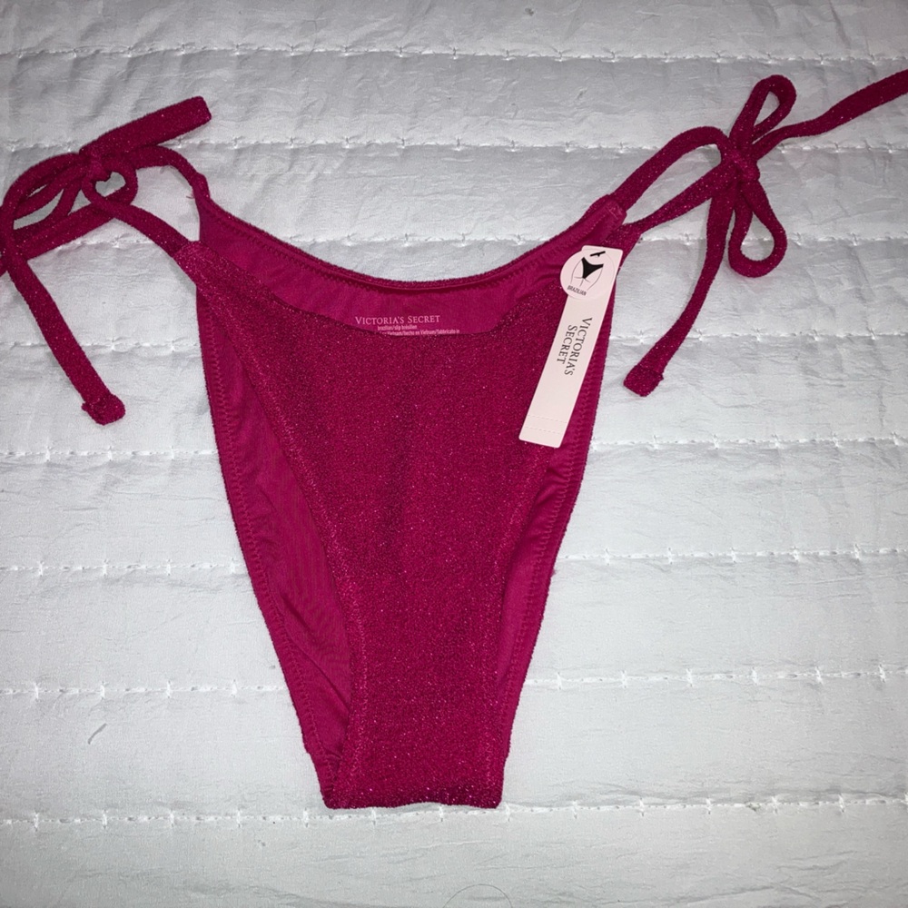 Victoria's Secret sparkly Fuchsia Bikini Bottom